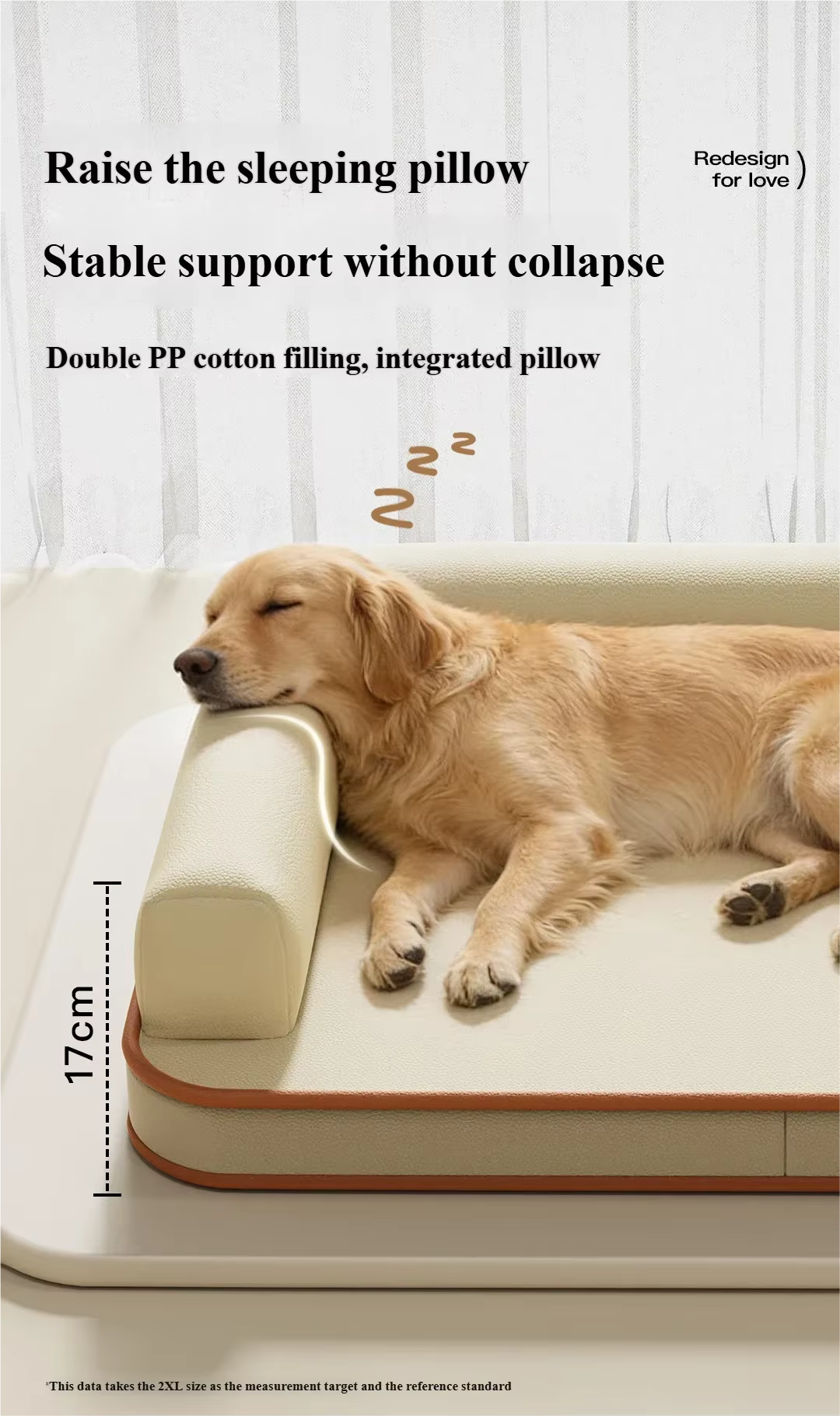 Kivo Tails Large Dog Cushion Bed Sofa